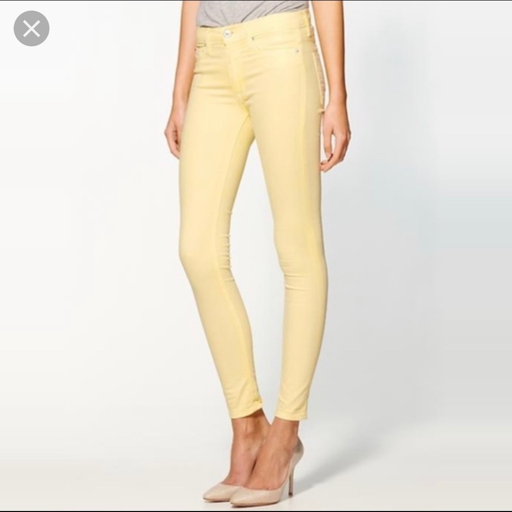 Seven for all mankind yellow jeans
